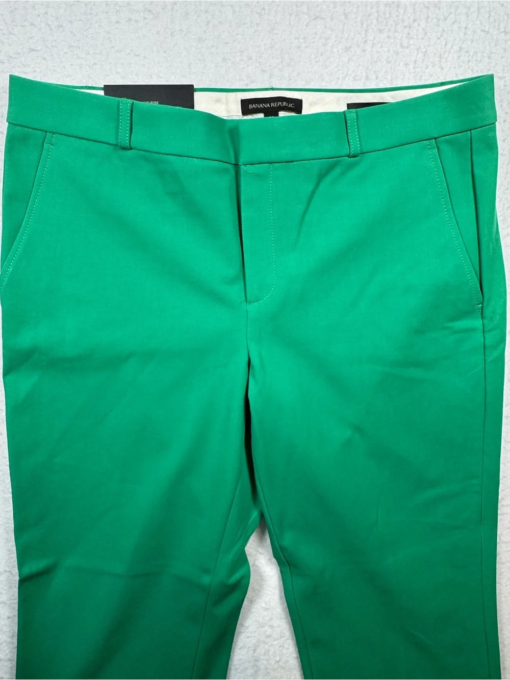 NWT Banana Republic Ryan Green Straight Leg Pants Size 12 - Picture 5 of 13